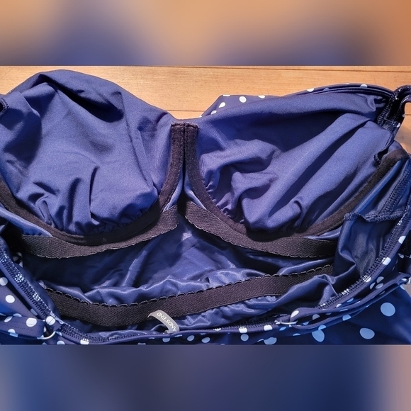 Lands’ End Chlorine Resistant Underwire SwimTankini Top Size 18 - Picture 8 of 14